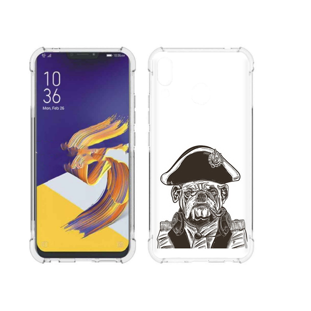 Чехол MyPads Tocco для Asus ZenFone 5 мопс генерал