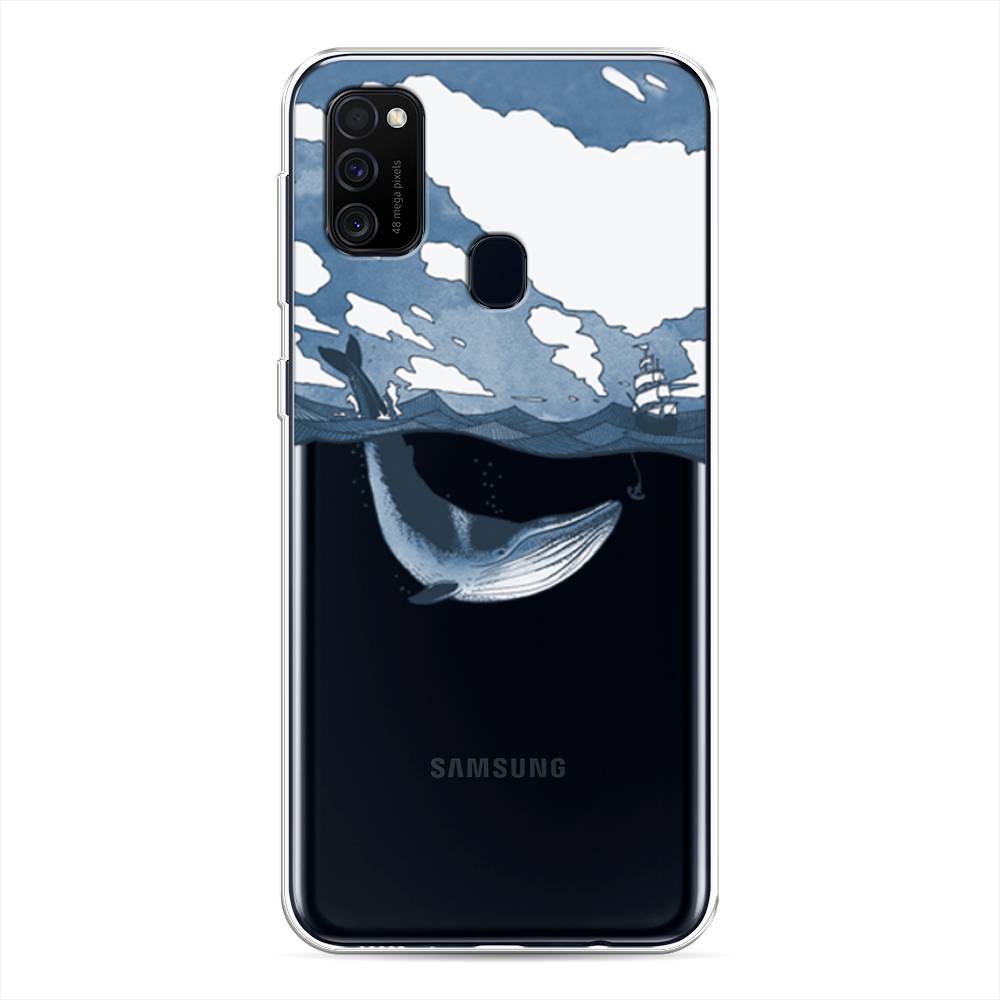 

Чехол на Samsung Galaxy M21/M30s "Большой кит", Синий, 29750-1