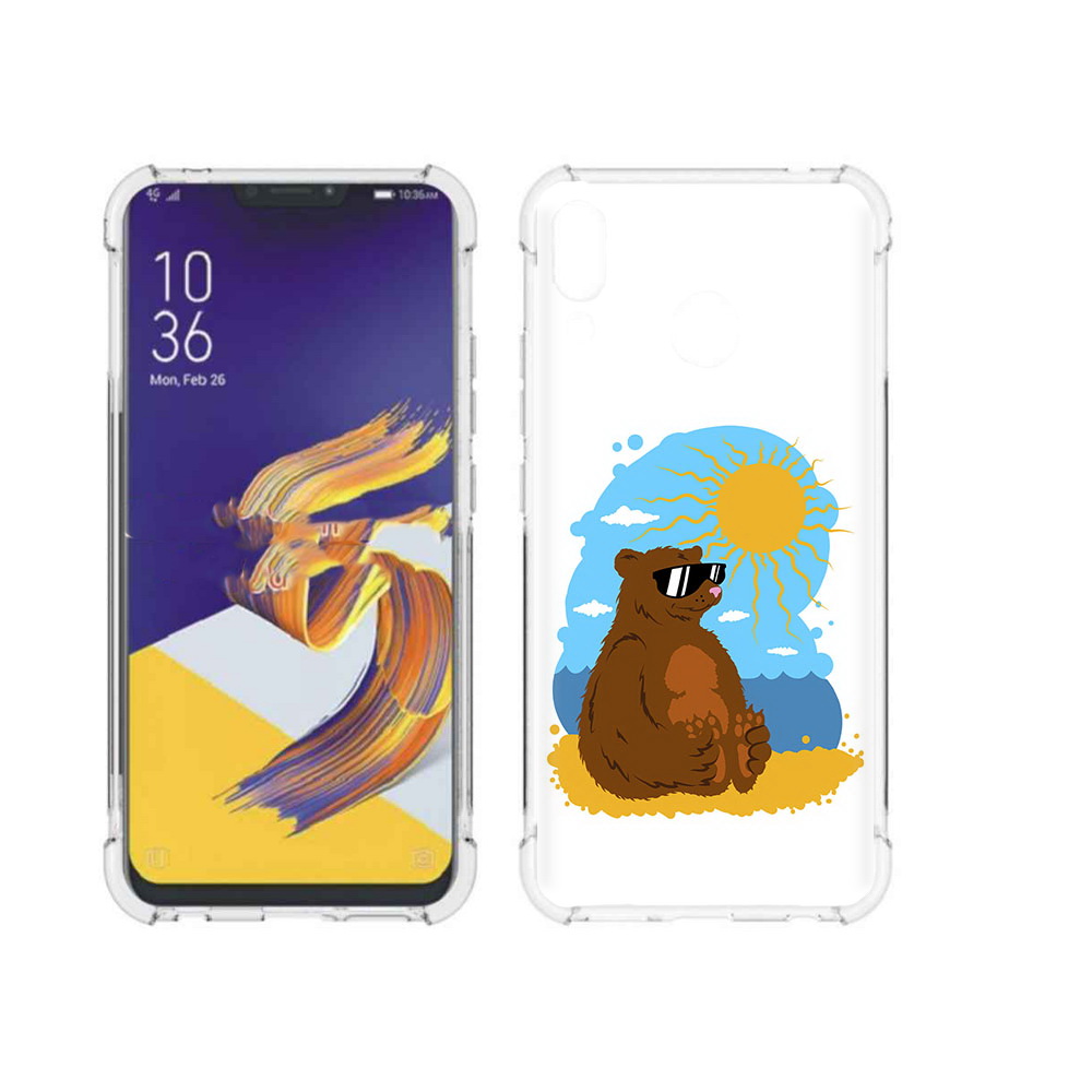 

Чехол MyPads Tocco для Asus ZenFone 5 медведь на чиле, Прозрачный, Tocco