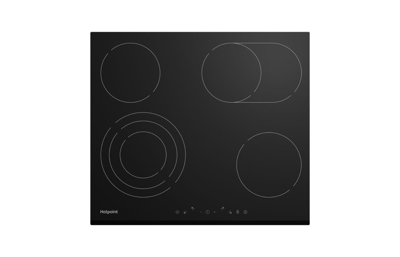 

Встраиваемая варочная панель электрическая Hotpoint HR 6T6 B S черный, HR 6T6 B S
