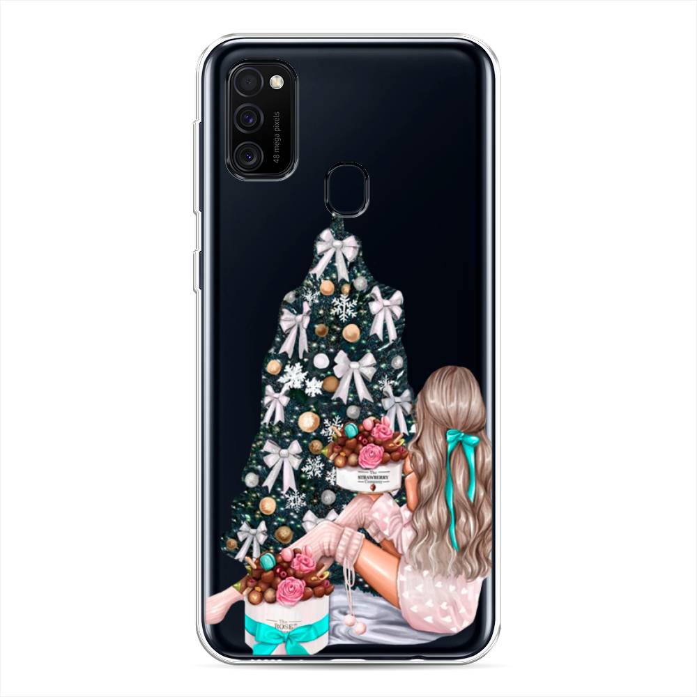 

Чехол для Samsung Galaxy M21/M30s "New Year", Зеленый;бежевый;голубой, 29750-5