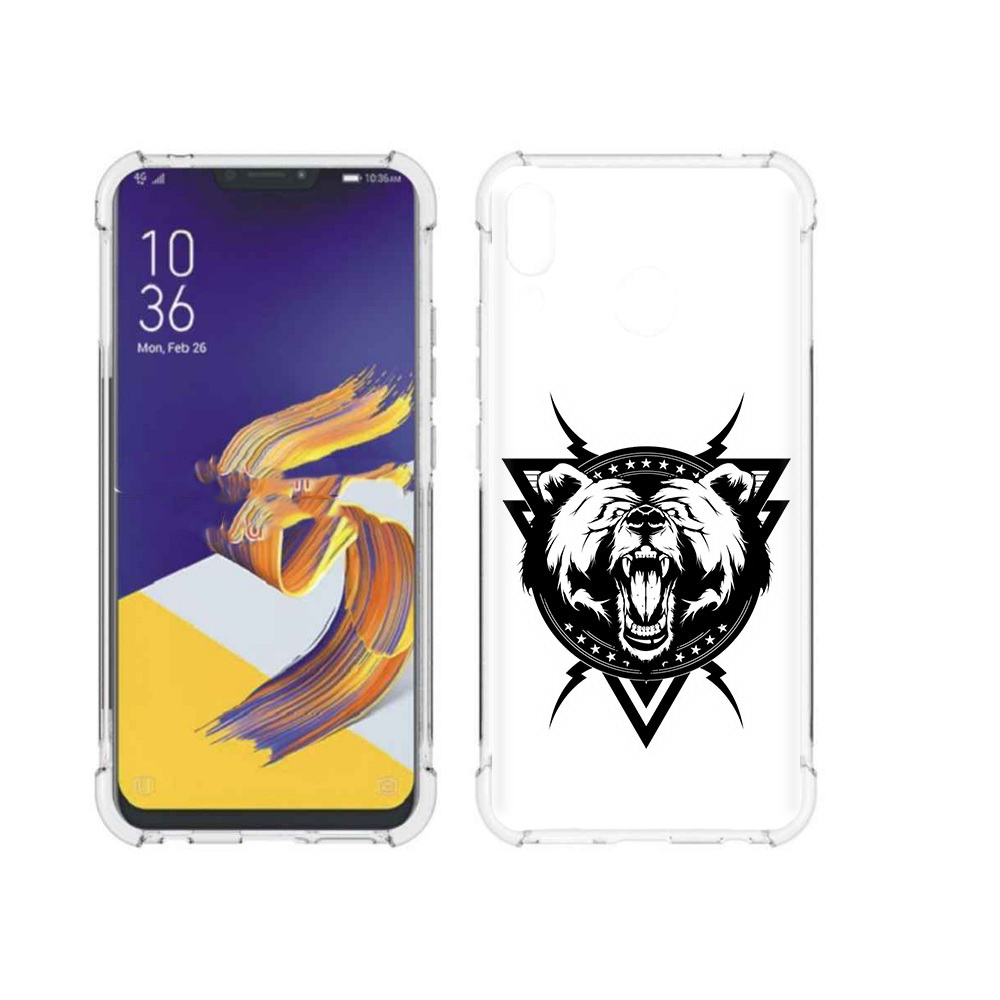 

Чехол MyPads Tocco для Asus ZenFone 5 медведь в треугольнике, Прозрачный, Tocco