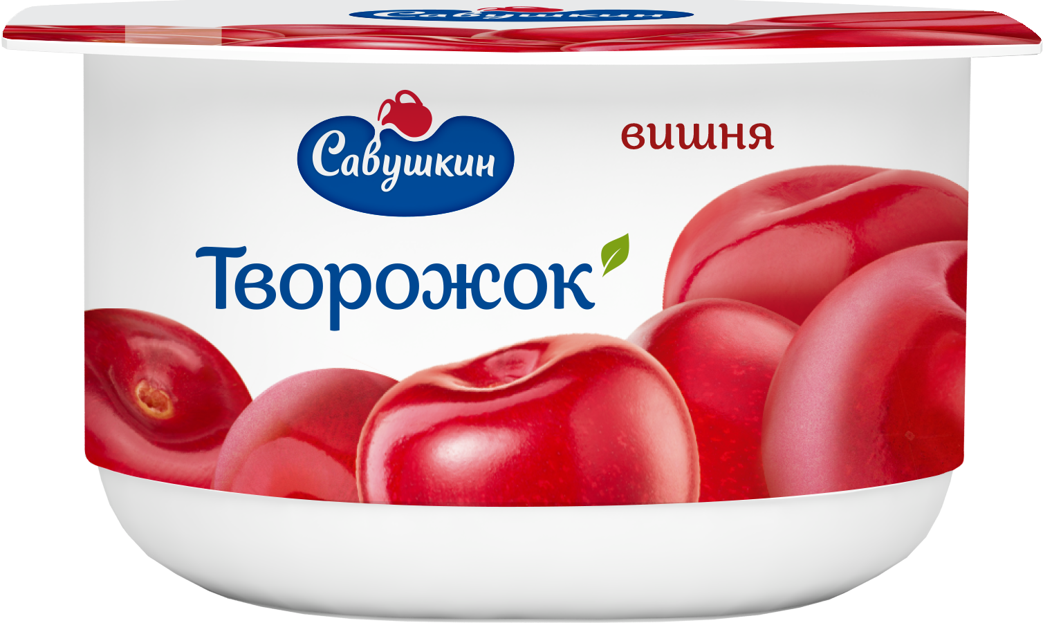 Паста творожная Савушкин с вишней, 3,5%, 120 г