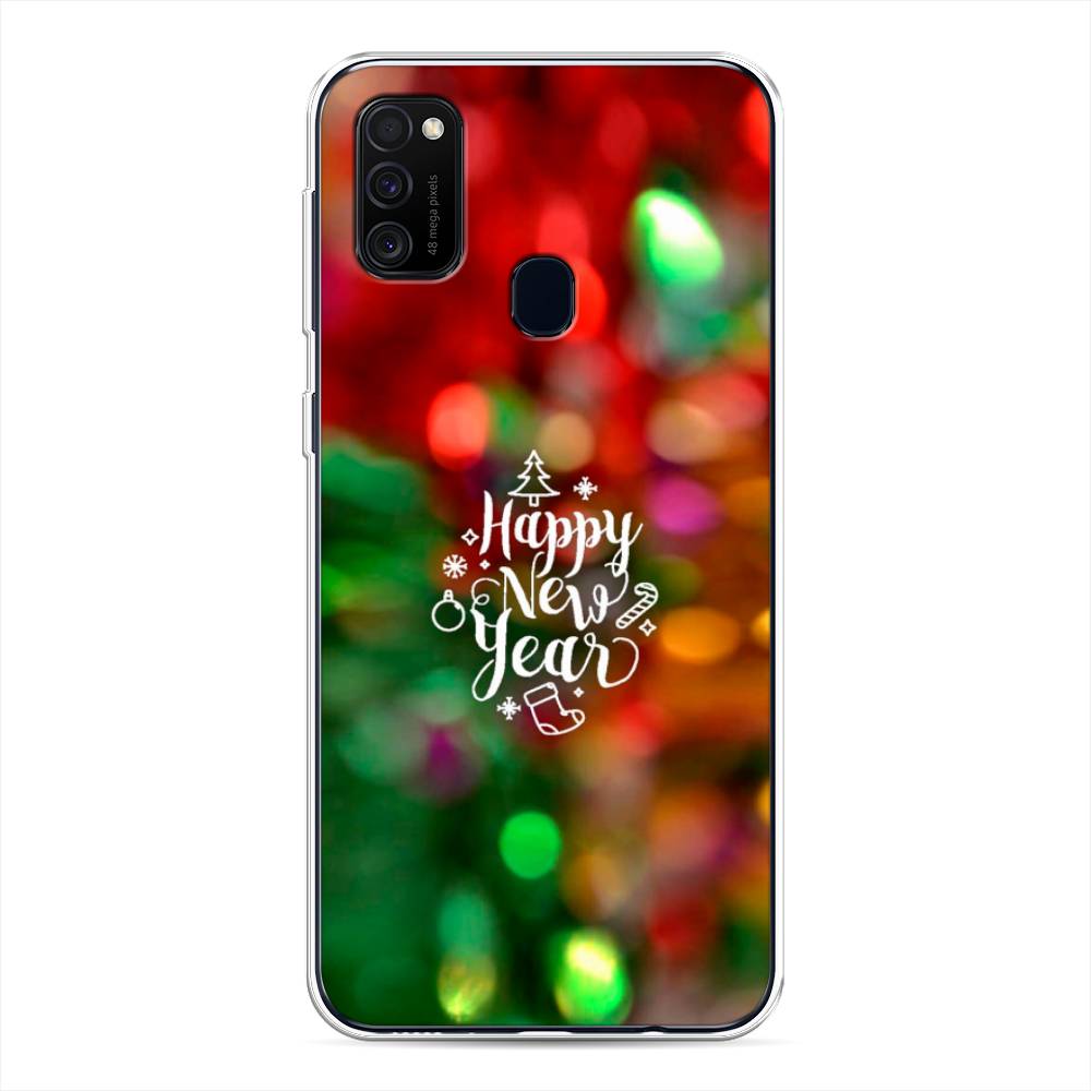 

Чехол для Samsung Galaxy M21/M30s "Новый Год на елке", Зеленый;красный;желтый, 29750-5