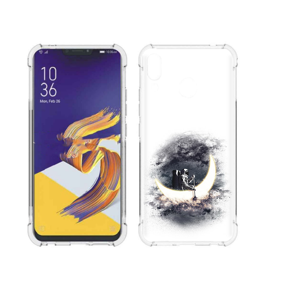 

Чехол MyPads Tocco для Asus ZenFone 5 лунный путешественник, Прозрачный, Tocco