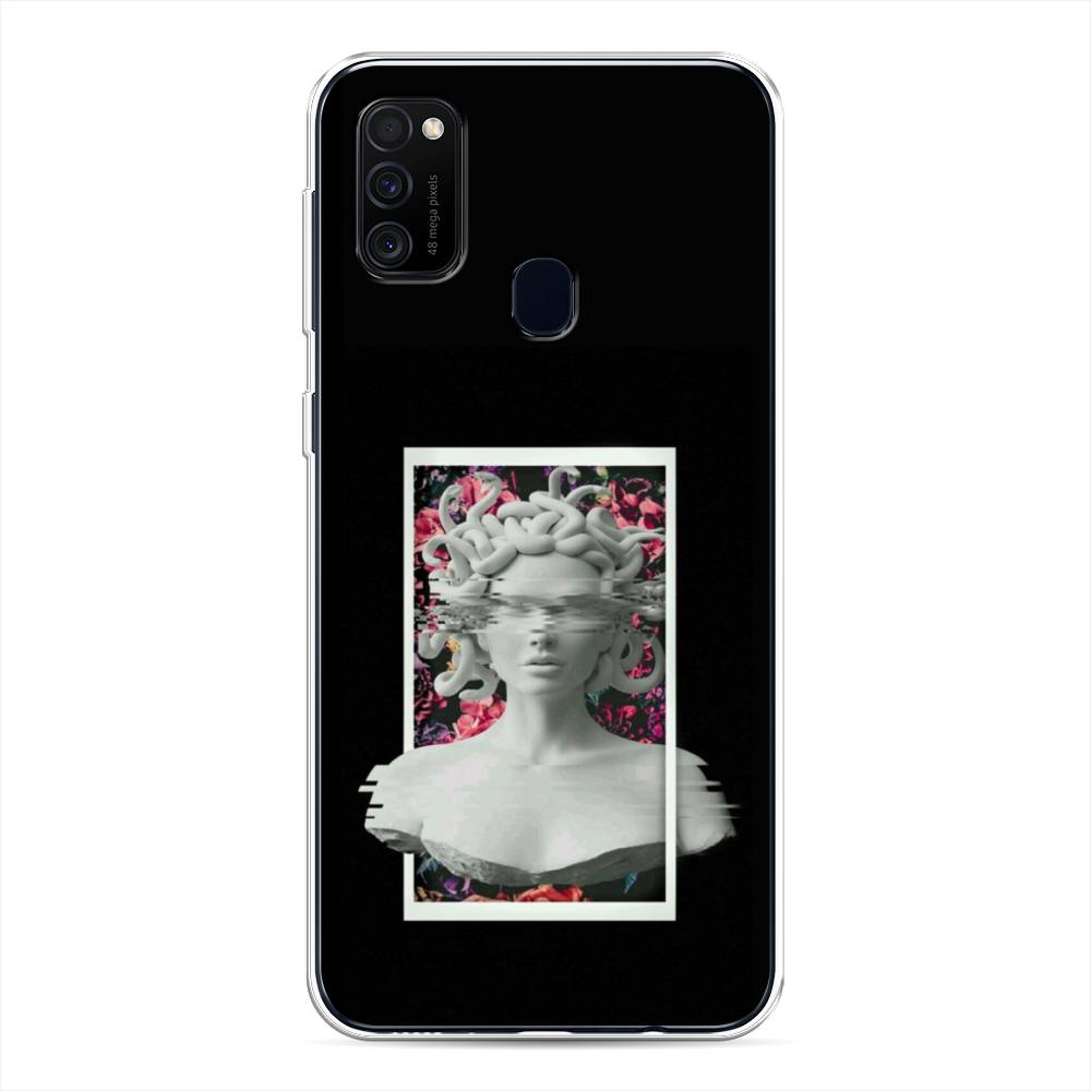 

Чехол для Samsung Galaxy M21/M30s "Web Punk Медуза Горгона", Черный;серый, 29750-6