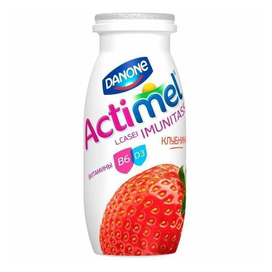 Продом 100. Кисломолочный продукт Actimel клубника 2,5%. Актимель 1,5 2,5% КЛУНКА 100г. Кисломолочный напиток Actimel клубника 2.5%, 100 г. Продукт кисломолочный Актимель клубника 2,2% 100г.