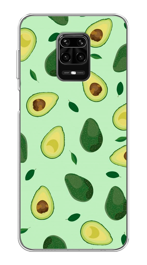 

Чехол на Xiaomi Redmi Note 9S/Note 9 Pro "Blue avocado", Коричневый;зеленый, 37950-1
