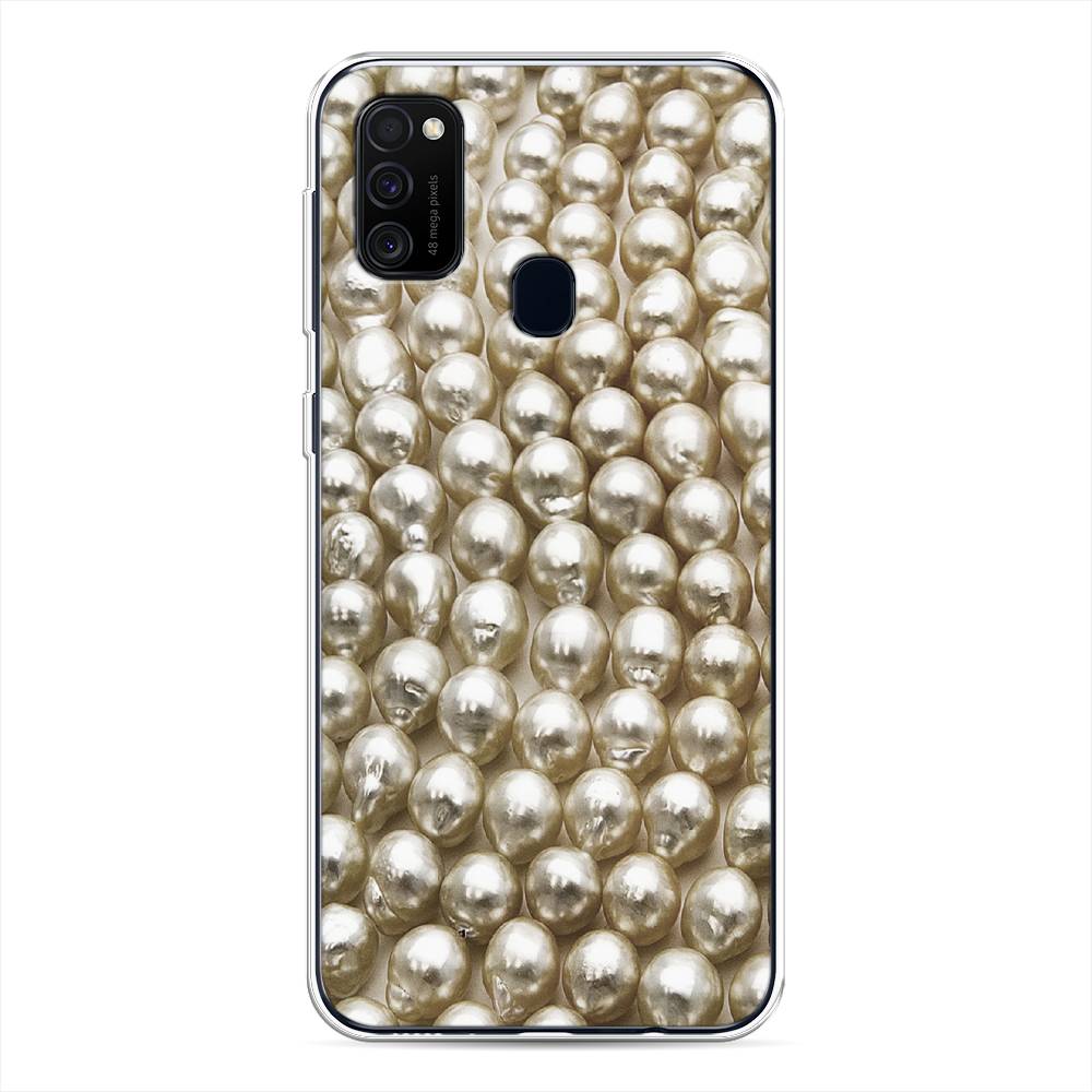 

Чехол для Samsung Galaxy M21/M30s "Жемчуг", Бежевый, 29750-3