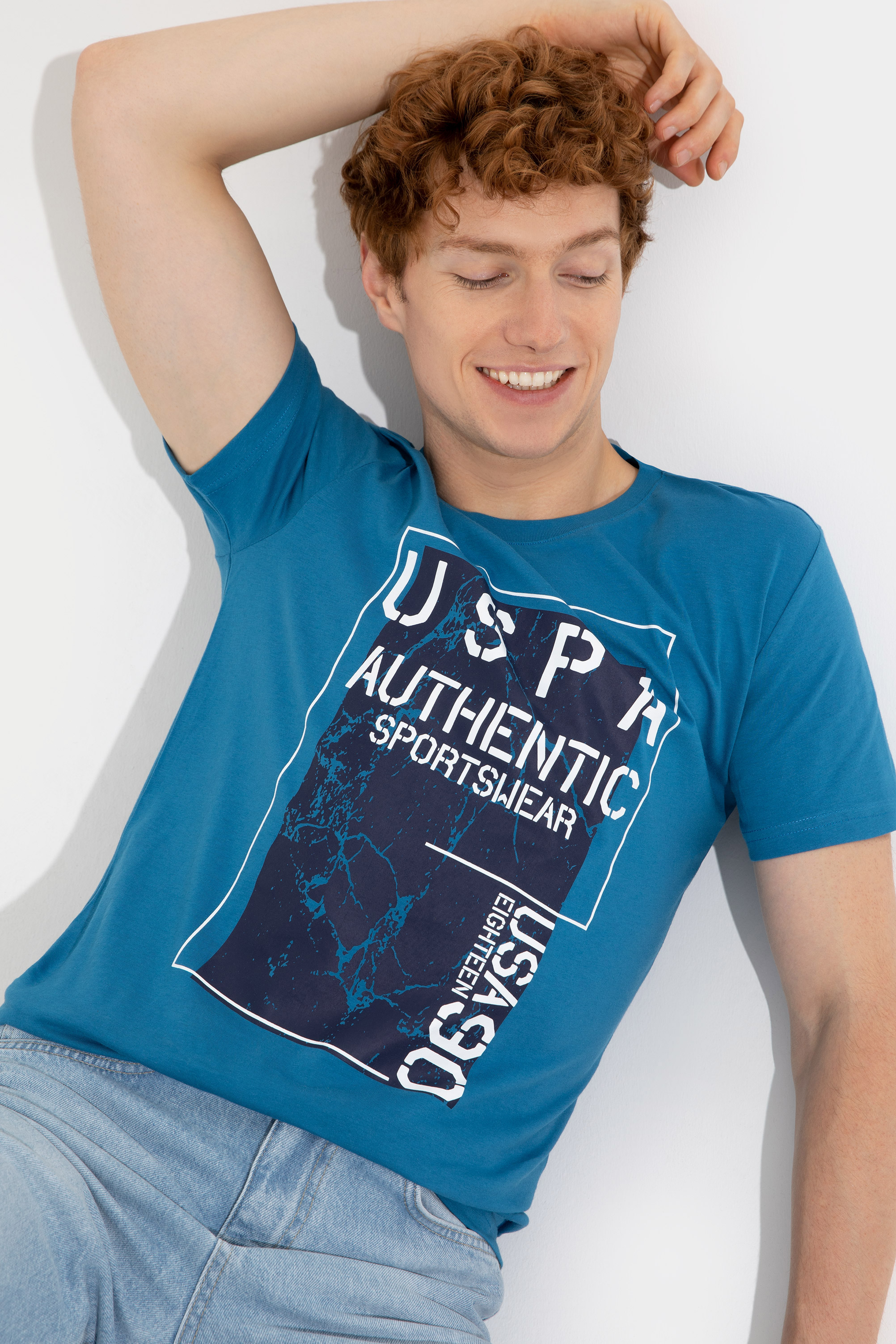 

Футболка мужская U.S. POLO Assn. G081GL0110MAGATA синяя S, Синий, G081GL0110MAGATA