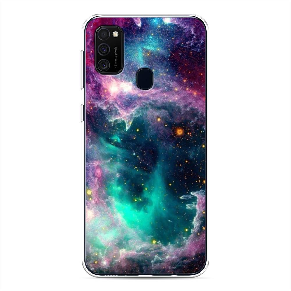 

Чехол для Samsung Galaxy M21/M30s "Звездные облака", Розовый;бежевый, 29750-2