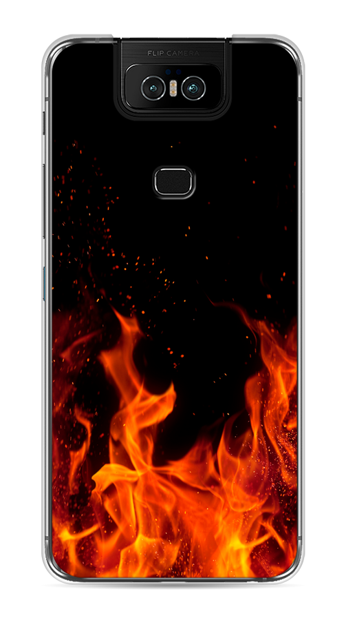 

Чехол Awog на Asus Zenfone 6 ZS630KL "Все в огне", Оранжевый;черный, 43950-4