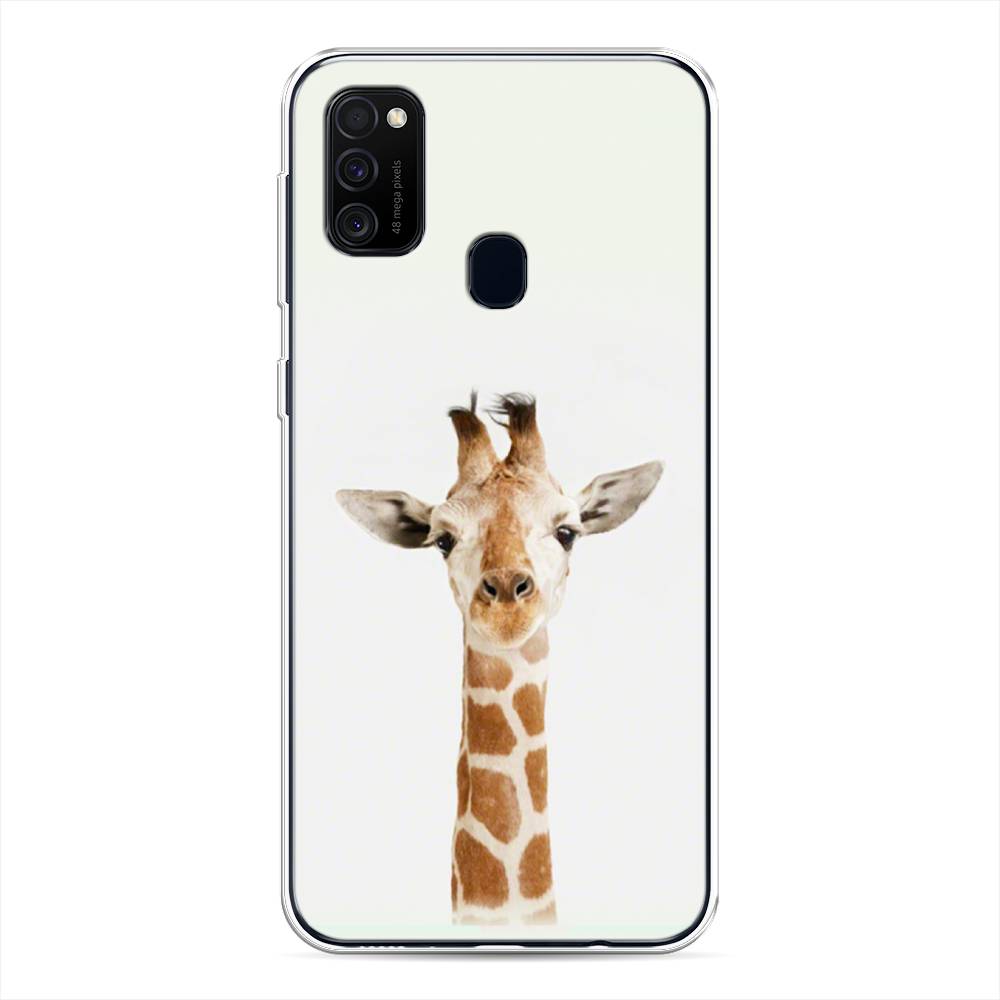 

Чехол для Samsung Galaxy M21/M30s "Любопытный жираф", Бежевый;коричневый, 29750-1