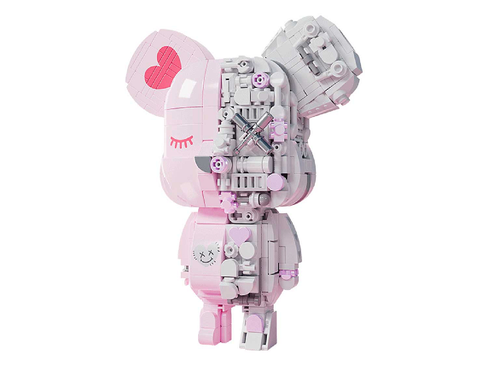 

Конструктор JAKI Bearbrick: Pink, 546 деталей, JK6250-2, JK6250-2