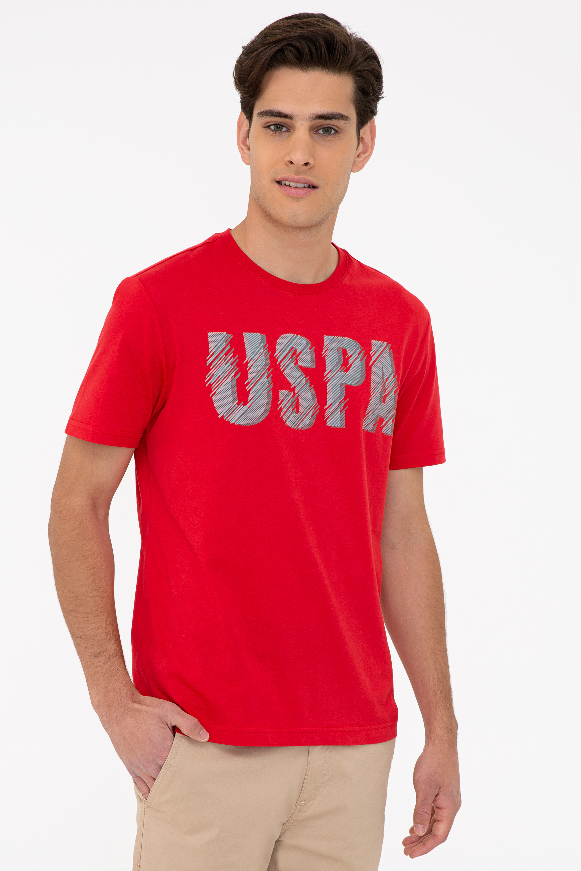Футболка мужская U.S. POLO Assn. G081SZ0110EDDYIY021-E красная M