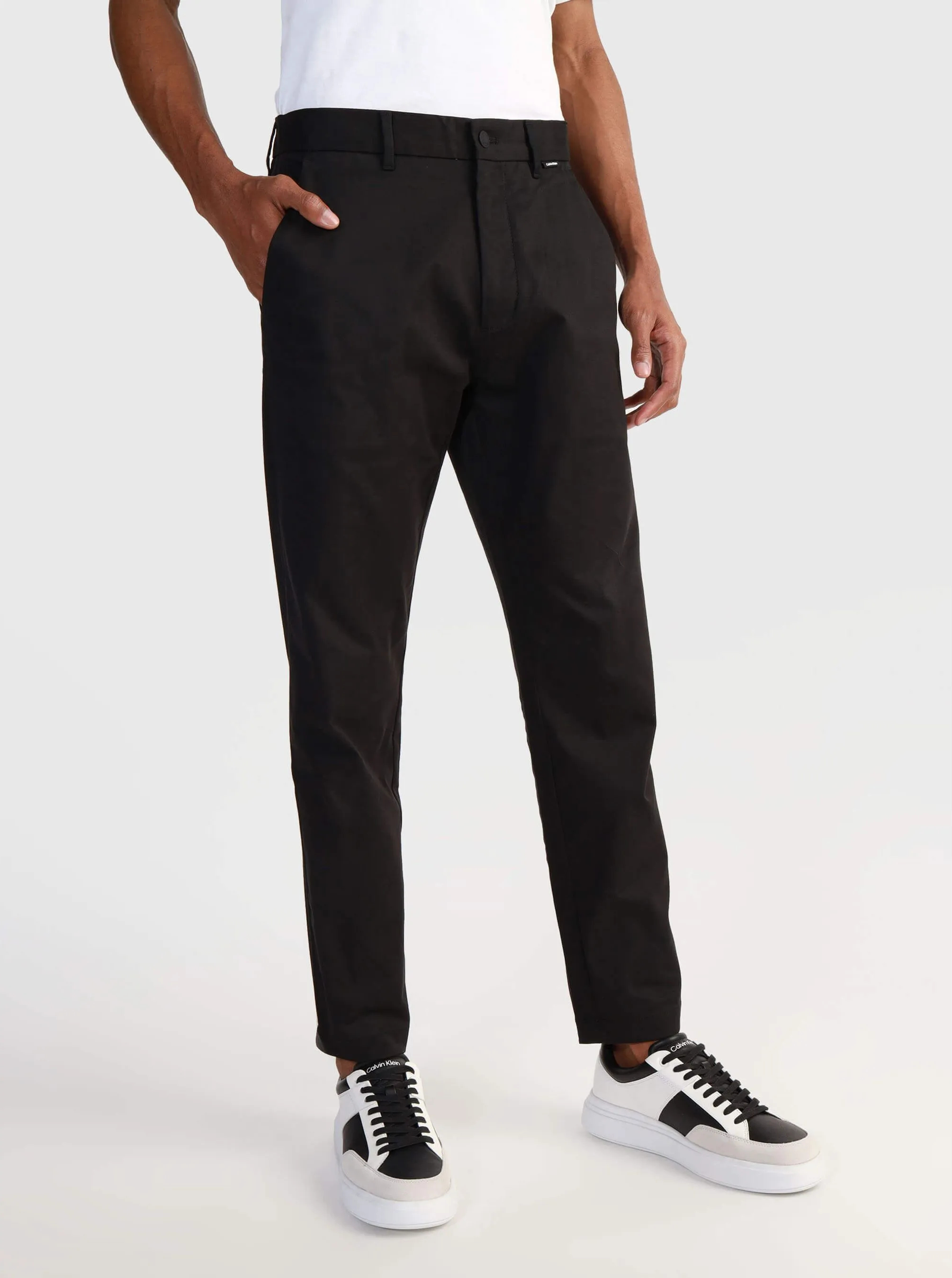 Брюки Calvin Klein для мужчин, чёрные-BEH, размер S, K10K111791