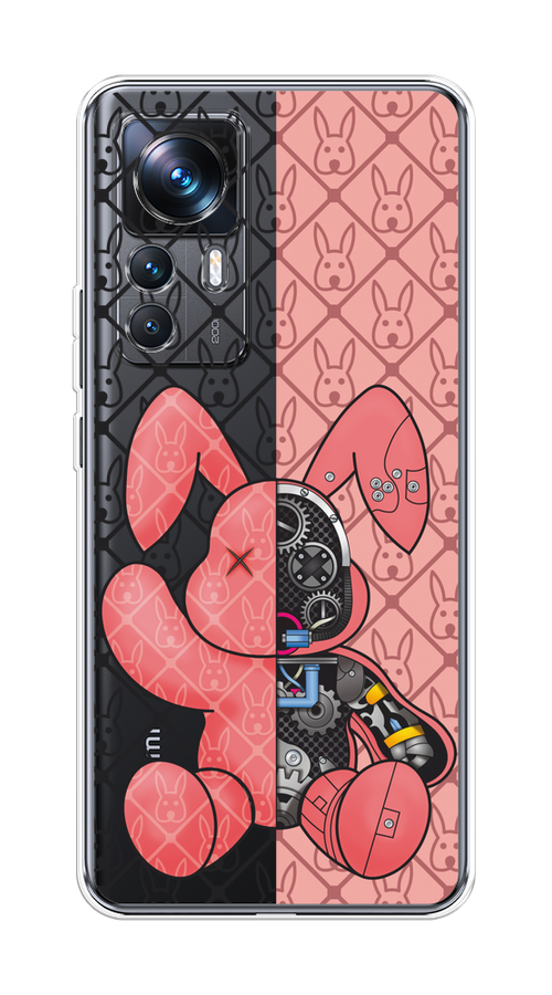 

Чехол на Xiaomi 12T Pro "Киборг-заяц розовый", Розовый;прозрачный;черный, 315750-1