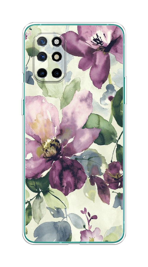 

Чехол Awog на OnePlus 8T / ВанПлас 8T "Сиреневые цветы-акварель", Фиолетовый, 151150-10