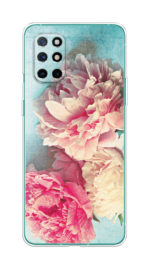 

Чехол Awog на OnePlus 8T / ВанПлас 8T "Пионы new", Голубой, 151150-8