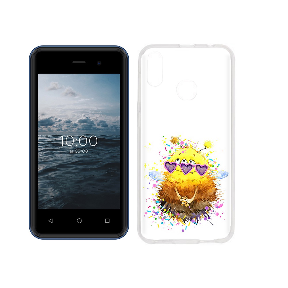 

Чехол MyPads Tocco для BQ 4030G Nice Mini Пушитый шмель, Прозрачный, Tocco