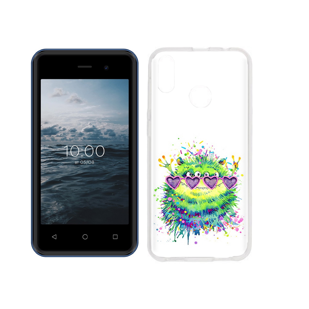 

Чехол MyPads Tocco для BQ 4030G Nice Mini Пушистый персонаж, Прозрачный, Tocco