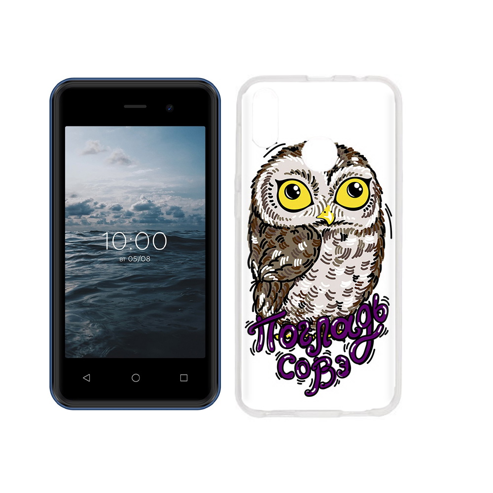 

Чехол MyPads Tocco для BQ 4030G Nice Mini Погладь Совэ, Прозрачный, Tocco