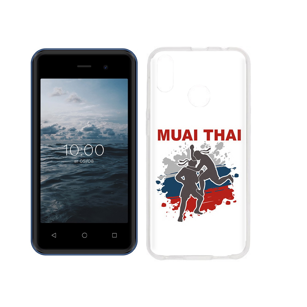 

Чехол MyPads Tocco для BQ 4030G Nice Mini Муайтай, Прозрачный, Tocco