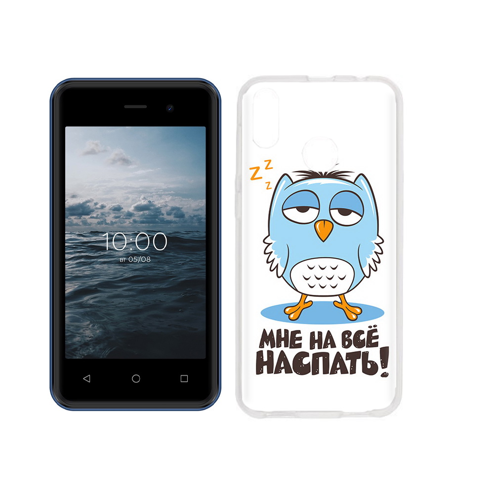 

Чехол MyPads Tocco для BQ 4030G Nice Mini Мне на все наспать, Прозрачный, Tocco