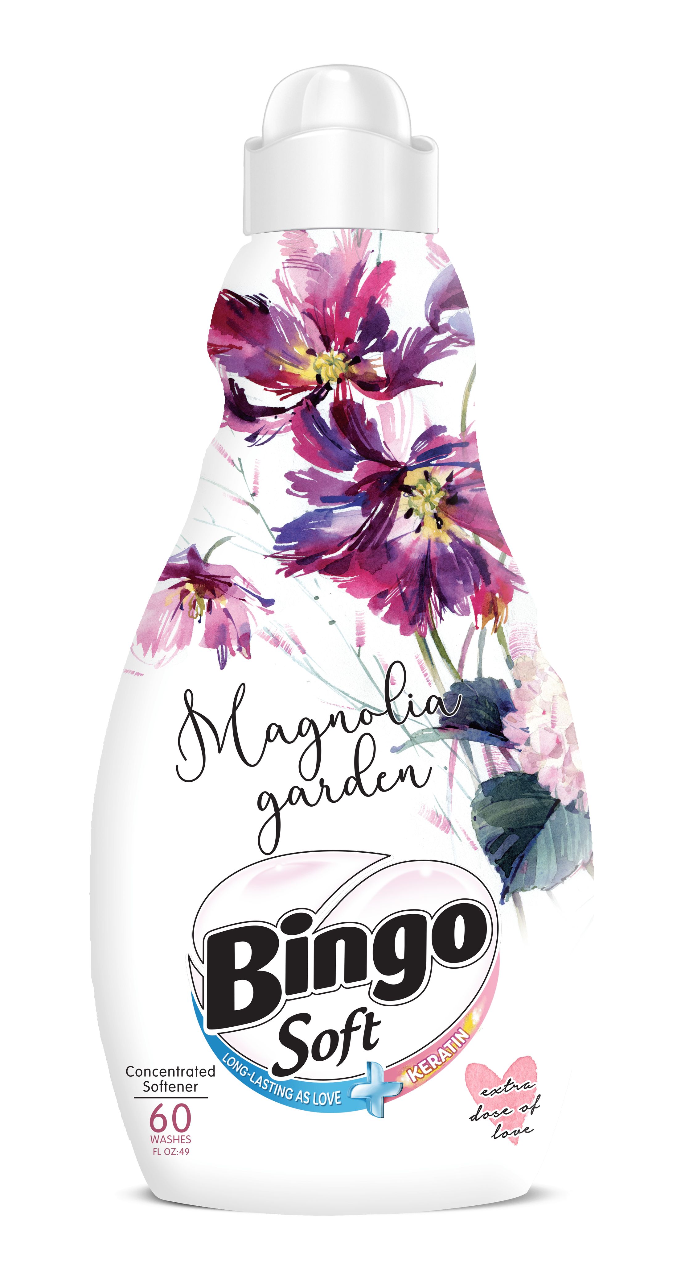 Кондиционер ополаскиватель для белья Bingo концентрированный Soft Magnolia Garden 1440мл