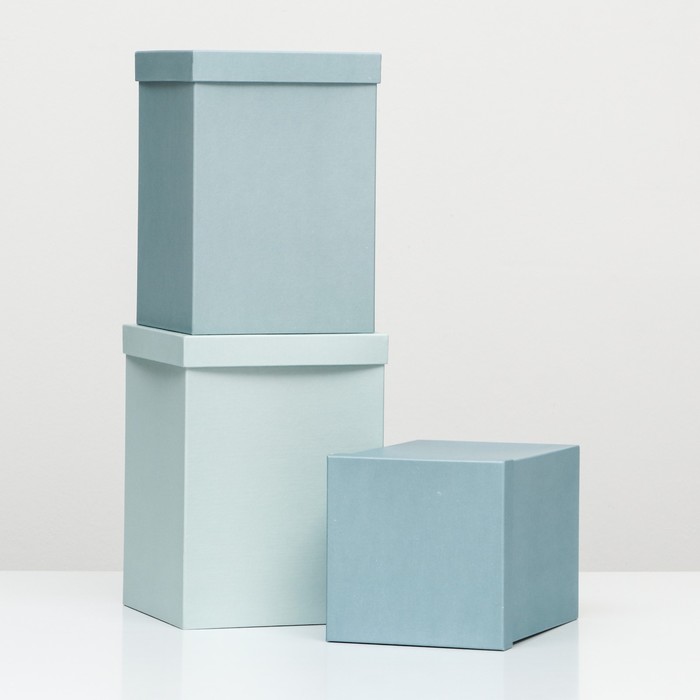 

Набор коробок №3 3 в 1 барракуда 18х18х25 - 15х15х23см