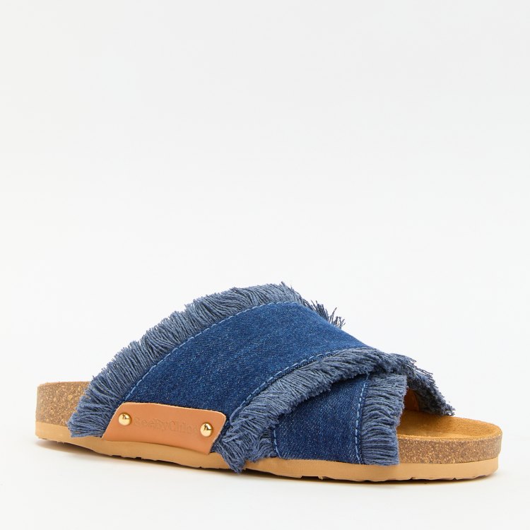 

Шлепанцы женские See By Chloe SB42090B синие 39 EU, Синий, SB42090B