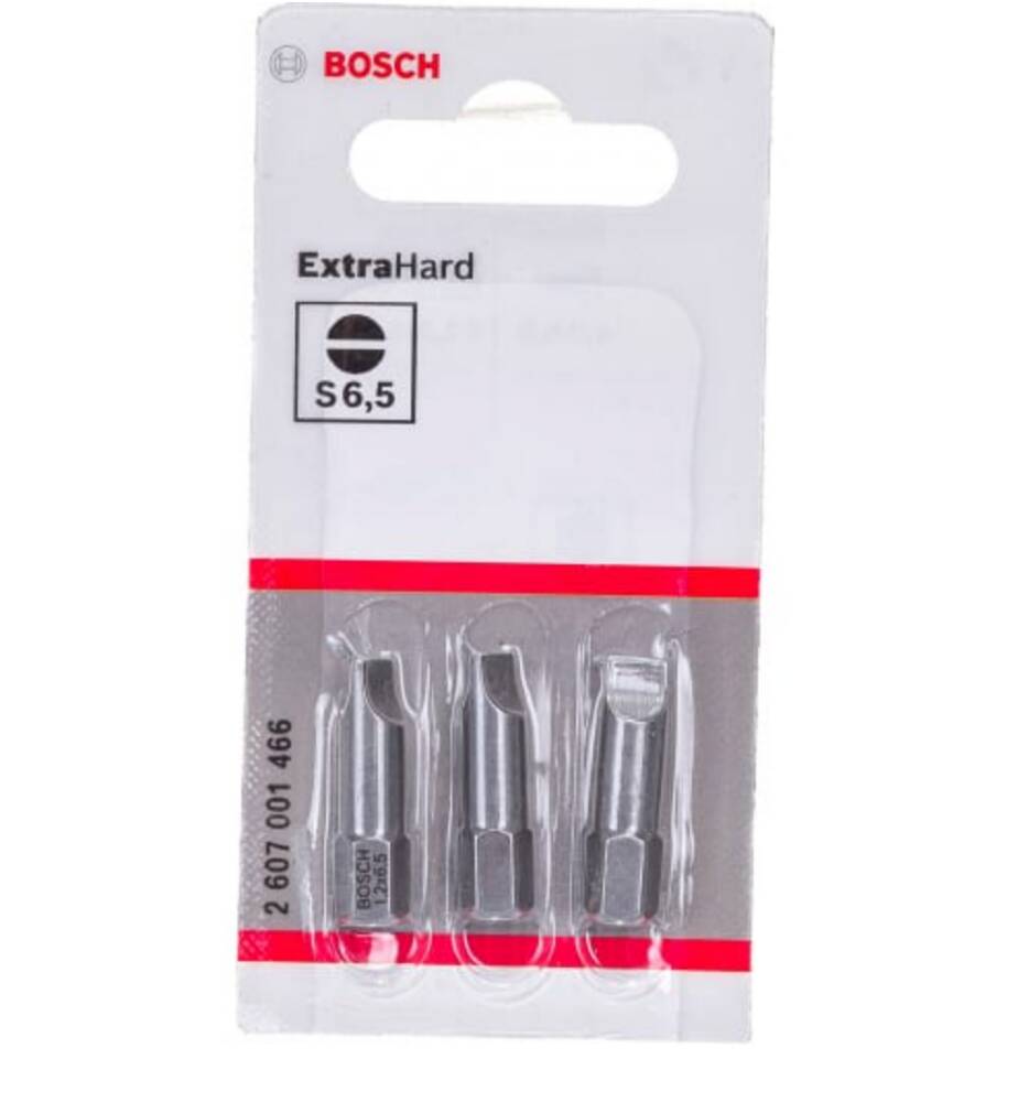 

Бита (25 мм; 3 шт) прямой шлиц 1.2Х6.5 XH Bosch 2607001466