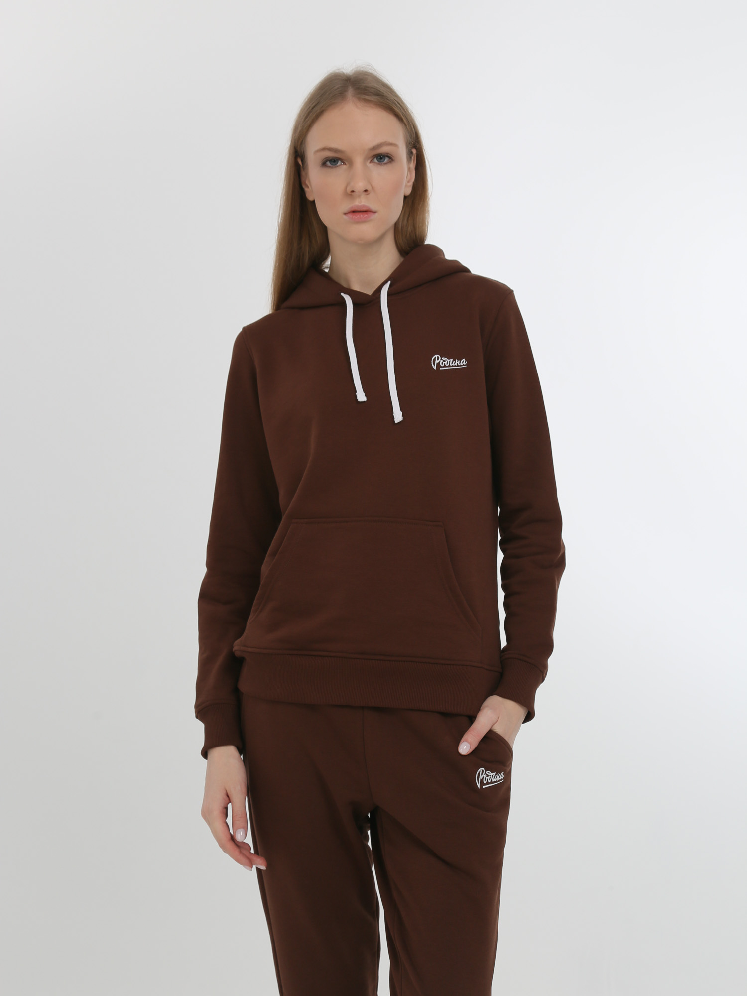 

Худи женское Родина HOOD_W-BASE-004 коричневое XS, HOOD_W-BASE-004