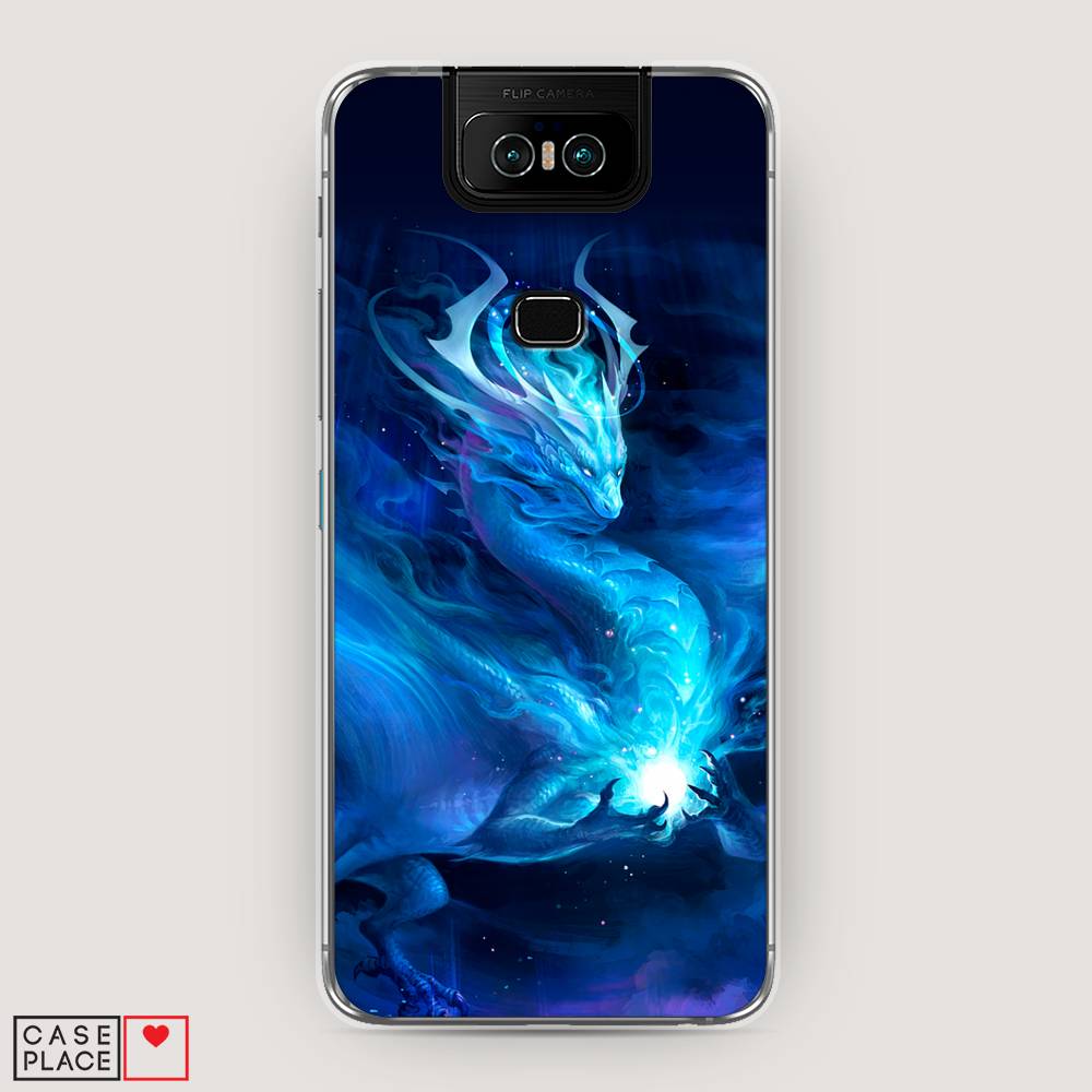 фото Чехол awog "лунный дракон" для asus zenfone 6 zs630kl