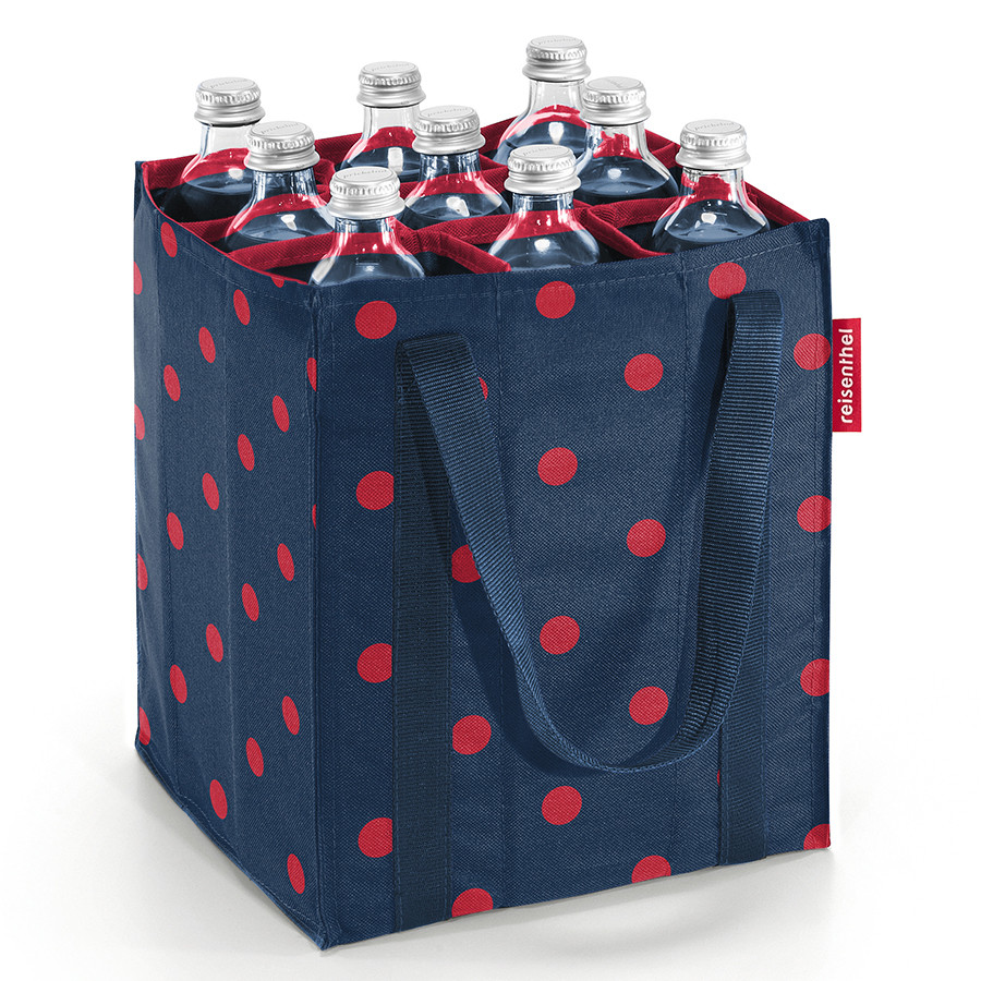 фото Сумка-органайзер для бутылок bottlebag mixed dots red reisenthel