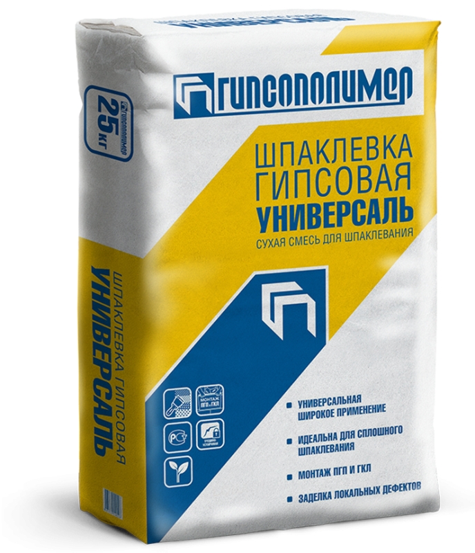 

Шпаклевка гипсовая Универсаль 25 кг *1/45