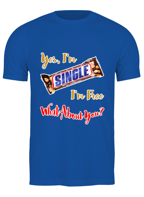 

Футболка мужская Printio Один(-на), свободен (-на)... а ты  2397568 синяя 3XL, Синий, Один(-на), свободен (-на)... а ты  2397568