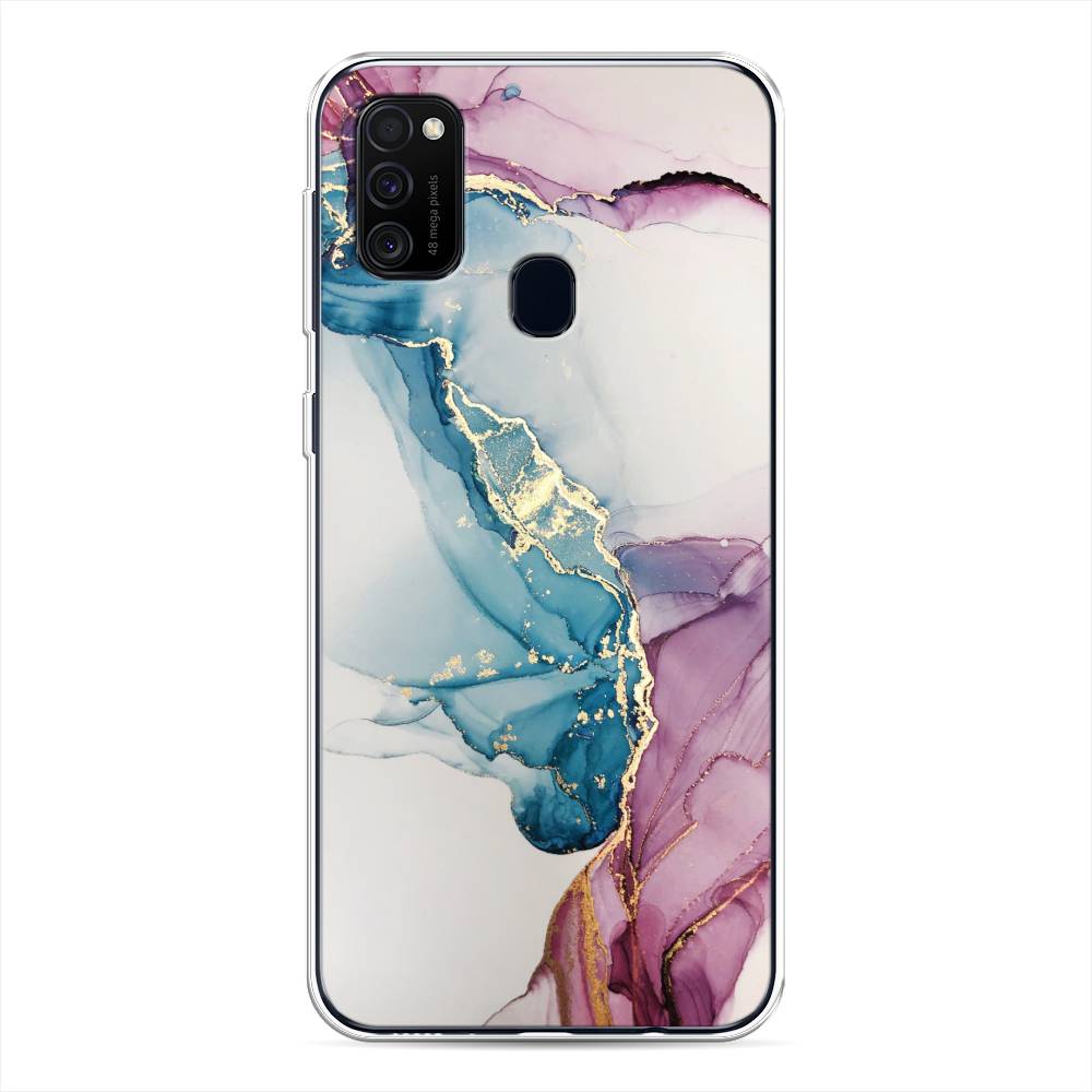 

Чехол для Samsung Galaxy M21/M30s "Розовые разводы рисунок", 29750-3