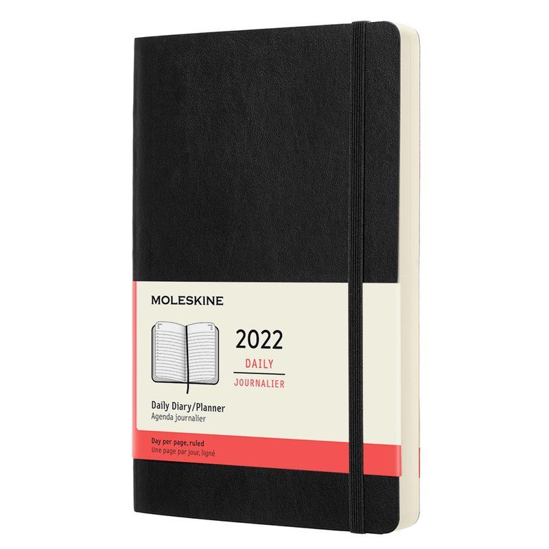 Ежедневник Moleskine DSB12DC3 Classic Soft A5 на 2023 год мягкая обложка черный 3205₽