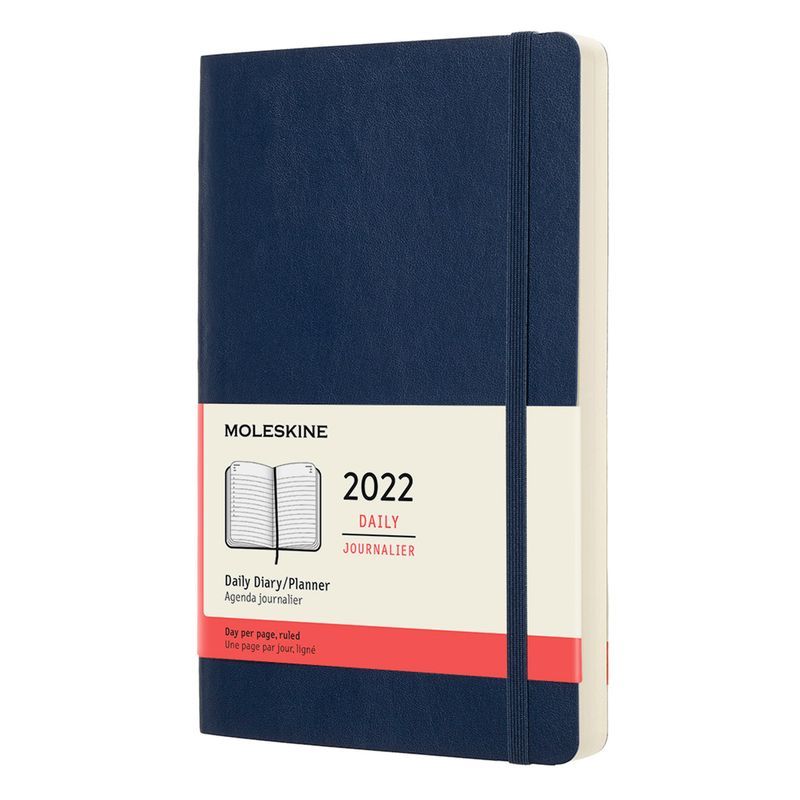 Ежедневник Moleskine DSB2012DC3 Classic Soft на 2023 год A5 мягкая обложка синий сапфир