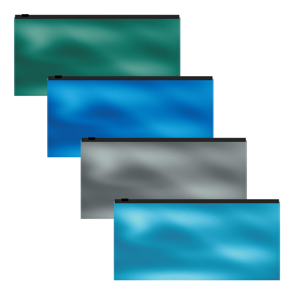 

Zip-пакет пластиковый ErichKrause Glossy Ice Metallic, Travel, Разноцветный