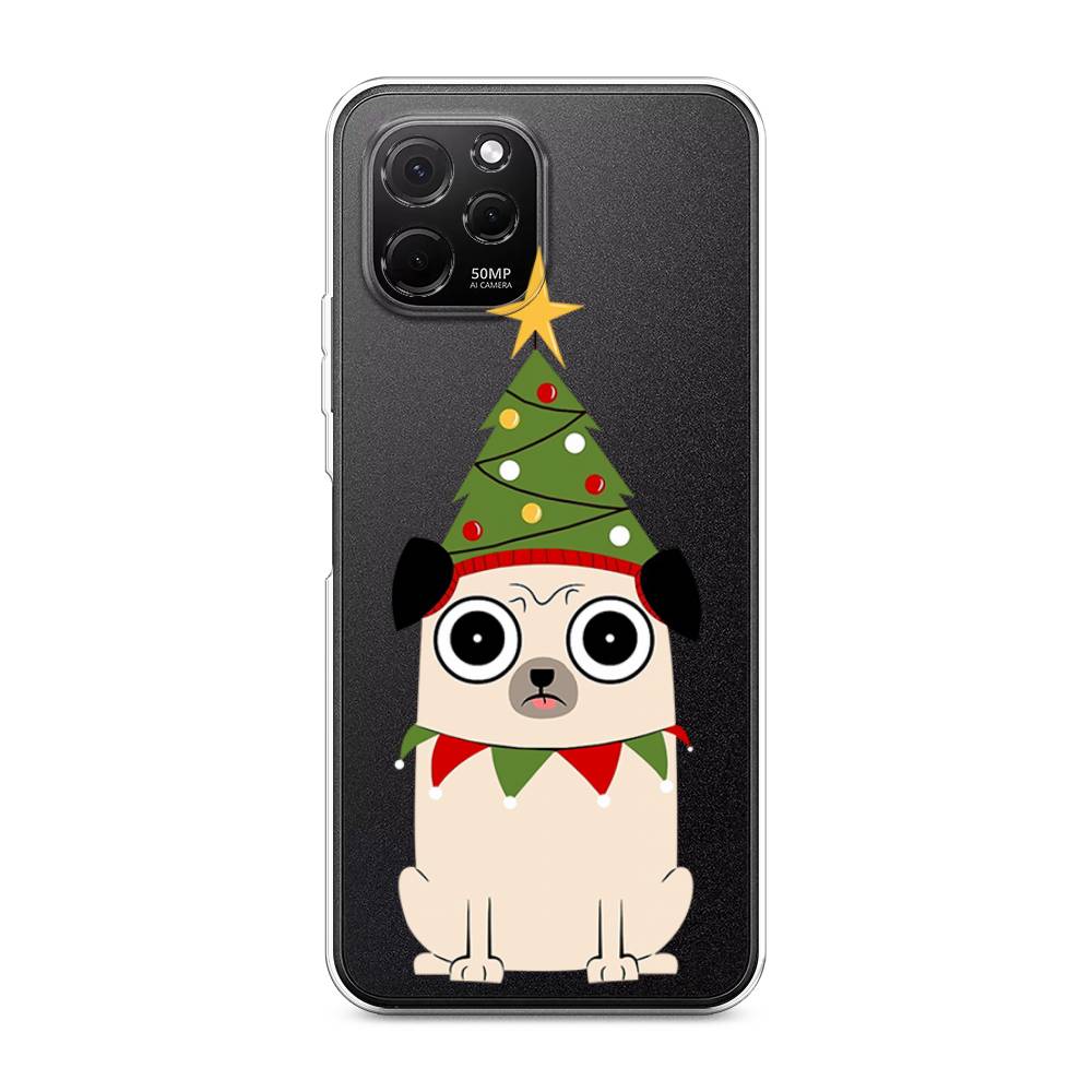 

Чехол на HuaweI Nova Y61 "Собачка с ёлочкой", Бежевый;красный;зеленый, 6120050-1