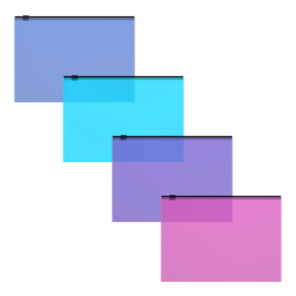

Zip-пакет пластиковый ErichKrause Fizzy Vivid, C6, Разноцветный