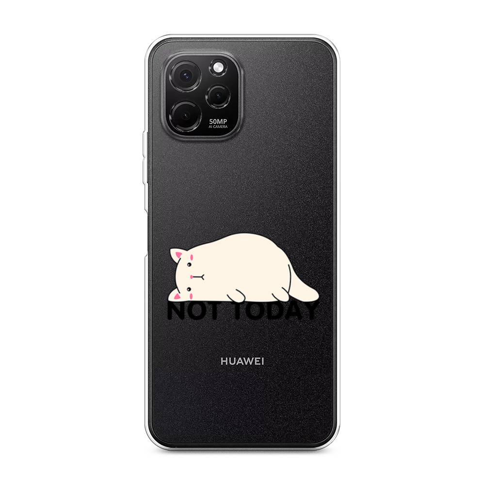 

Чехол на HuaweI Nova Y61 "Cat not today", Белый;розовый;черный, 6120050-1