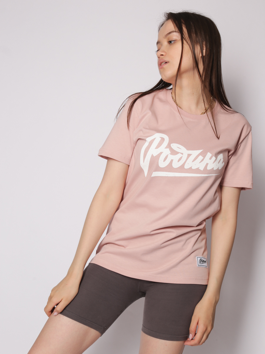 

Футболка женская Родина TEE_W-PRNT-RODINA-011 розовая M, TEE_W-PRNT-RODINA-011