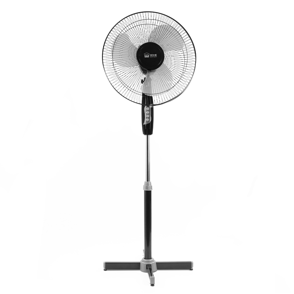 Вентилятор напольный Home Element HE-FN1204 серый; черный вентилятор напольный monlan mf 50twg 50 вт белый серый