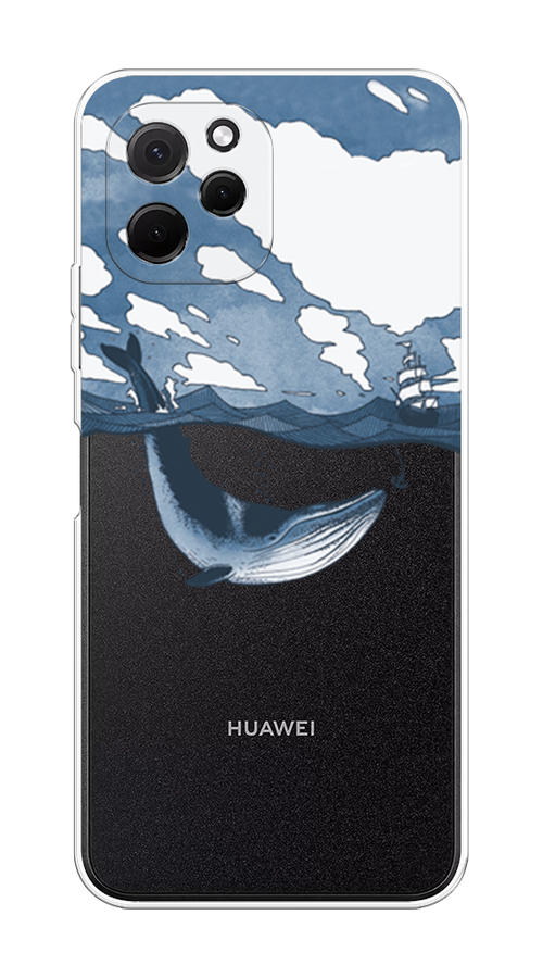 

Чехол на HuaweI Nova Y61 "Большой кит", Синий, 6120050-1