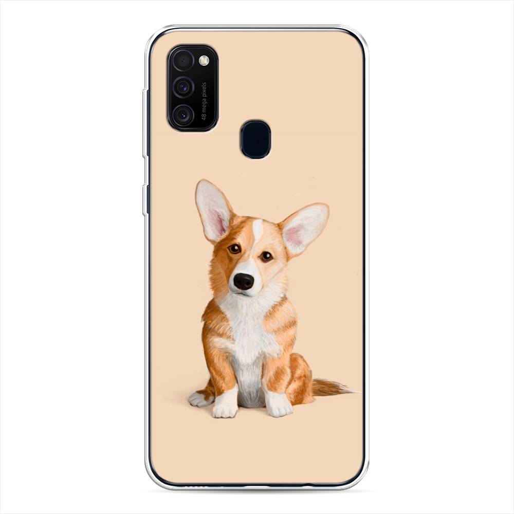 

Чехол для Samsung Galaxy M21/M30s "Грустный Корги", Коричневый;бежевый, 29750-1