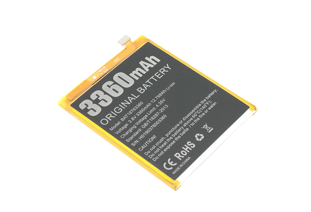 

Аккумуляторная батарея для Doogee Y7 (BAT18763360) 3.8V 3360mAh Li-ion, BAT18763360