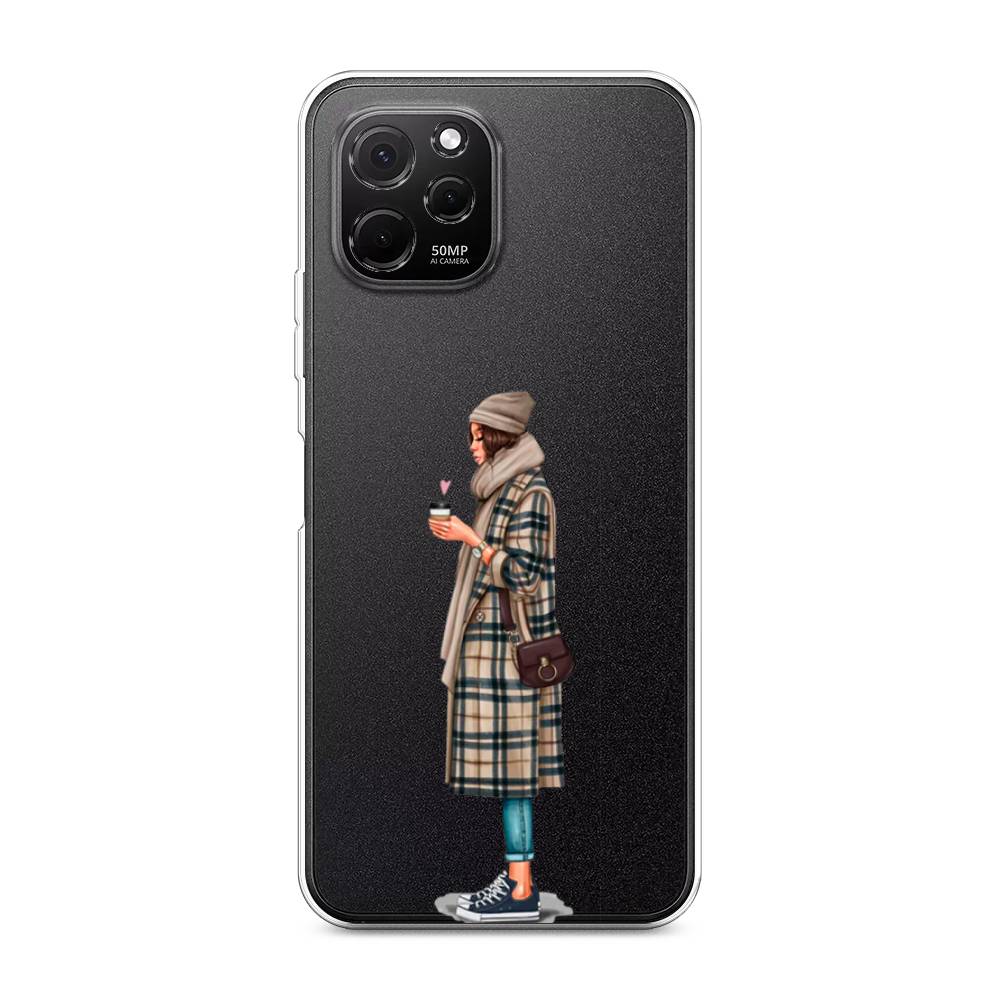 

Чехол на HuaweI Nova Y61 "Утренний кофе", Коричневый;бежевый, 6120050-6